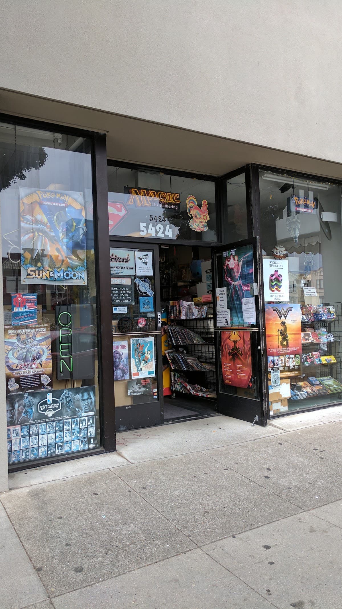 Cards and Comics Central in San Francisco, California