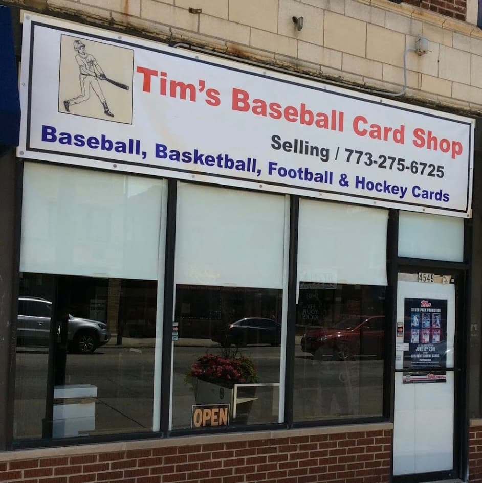Tim's Baseball Card Shop in Chicago, Illinois