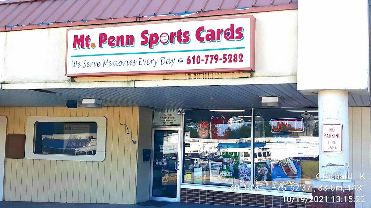 Mt. Penn Sports Cards We Serve Memories Every Day in Reading, Pennsylvania